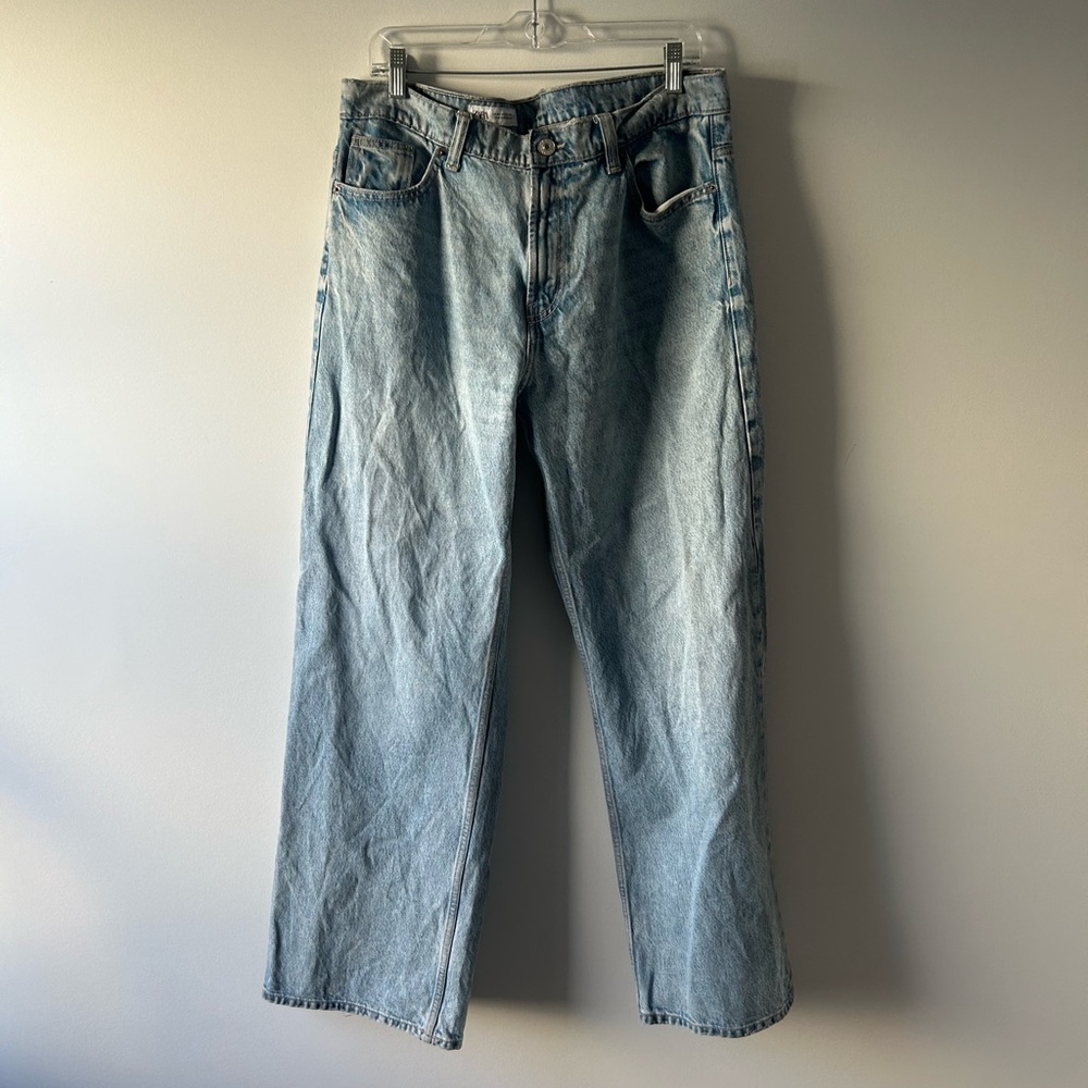 Zara light was wide leg jeans